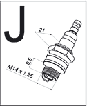 J Shell Spark Plug Dimension